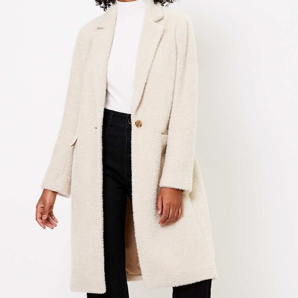 Soft and Cozy Herringbone Coat - Picture 3 of 6